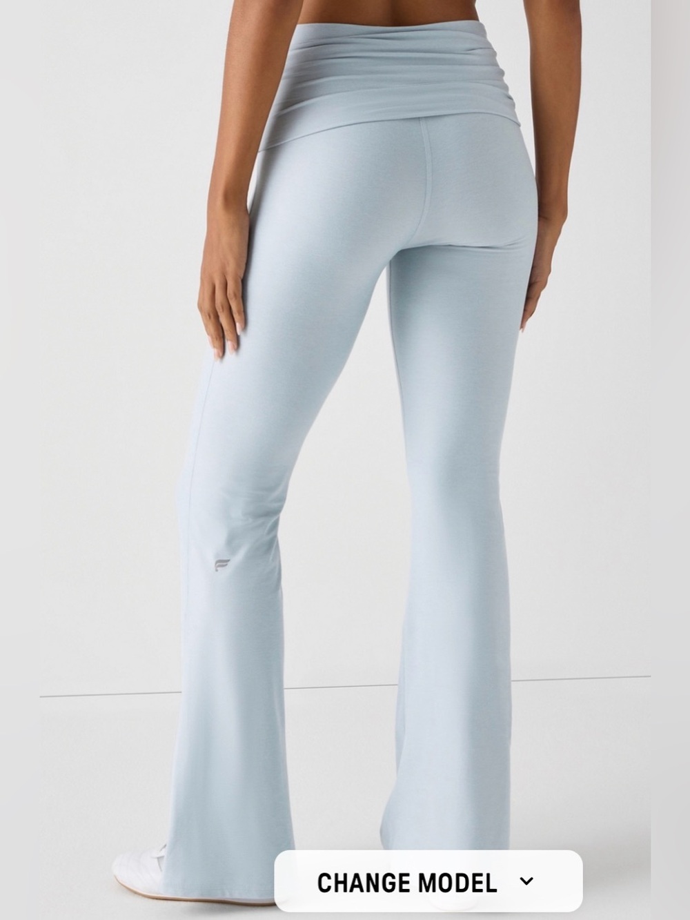 Fabletics Pale Blue Flare Yoga Pants